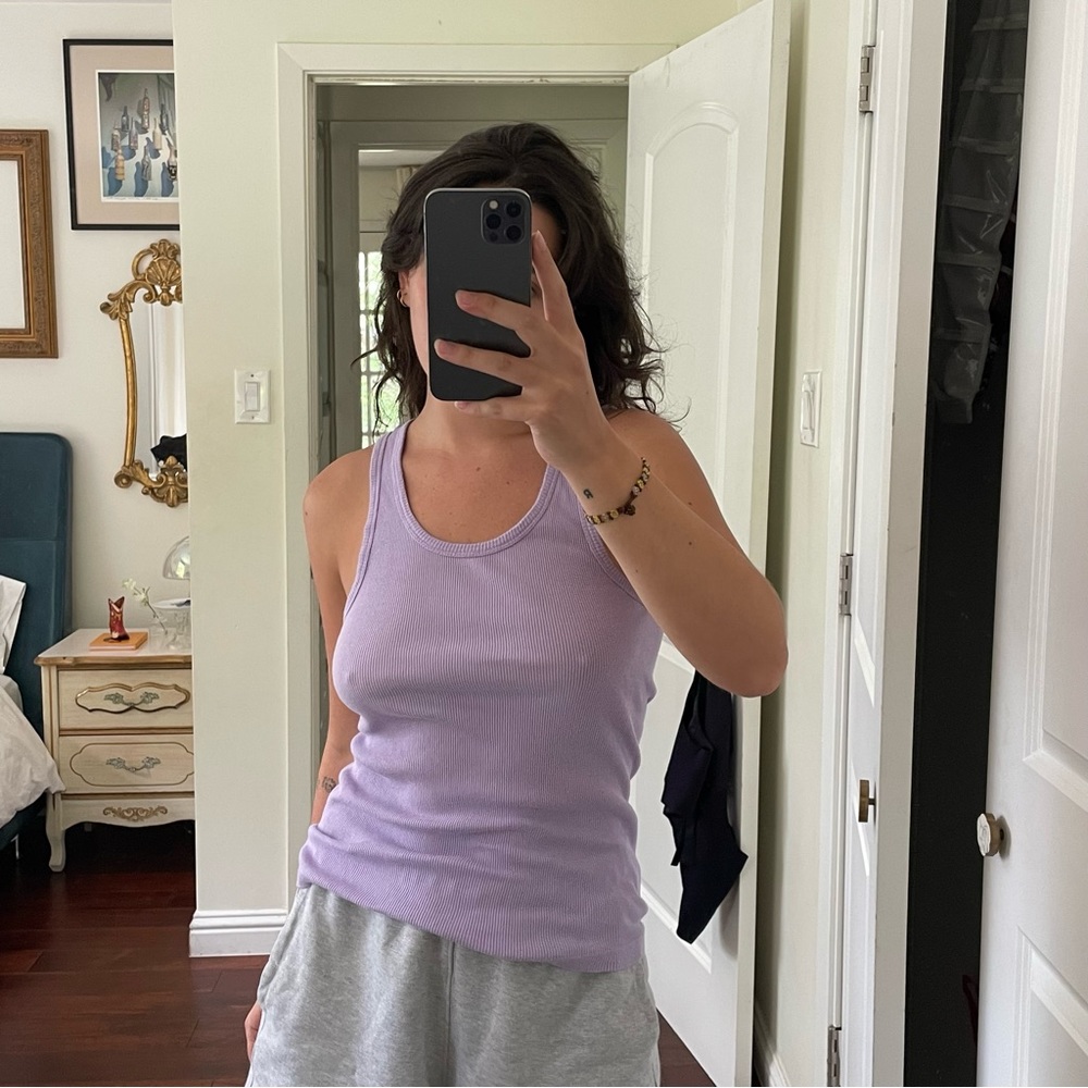 basic purple tank